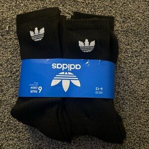 Adidas Black Tall Athletic Socks